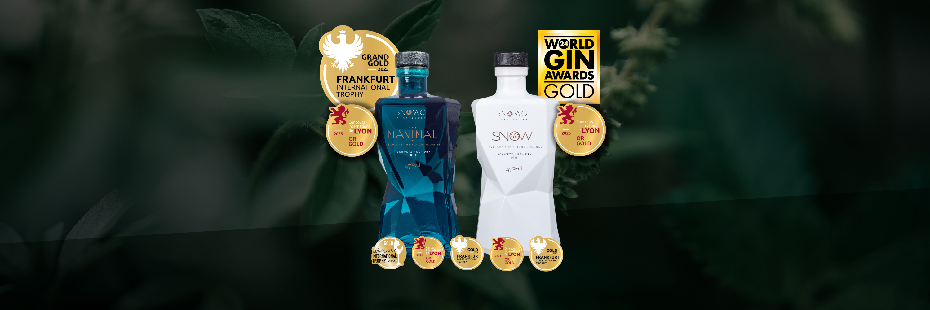 SNOWO Distillers Gin Flasche – Premium Gin aus Deutschland