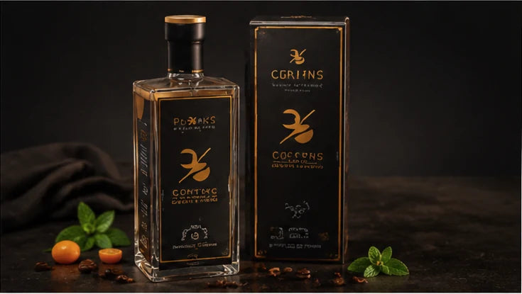 Crystal Coffee Flasche mit Verpackung als Geschenk für Kaffeeliebhaber